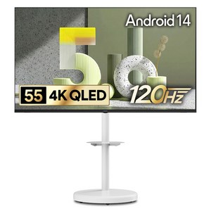 더함 4K UHD QLED TV, 140cm(55인치), 스마트 TV, 스탠드형, 고객직접설치
