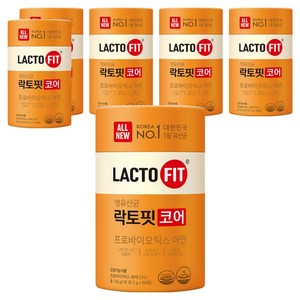 락토핏 코어 유산균 60p, 120g, 6개
