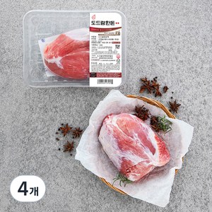 도드람한돈 사태 1등급 보쌈용 (냉장), 500g, 4개