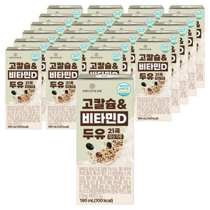 파이토메이드 고칼슘&비타민D 21곡 미숫가루 두유, 190ml, 24개