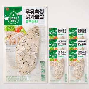 마니커에프앤지 우유숙성 닭가슴살 블랙페퍼, 110g, 7개