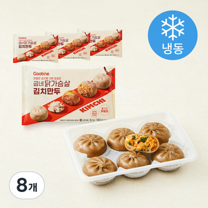 굽네 닭가슴살 김치만두 6개입 (냉동), 180g, 8개