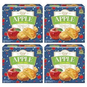 청우식품 그랑쉘 사과 과자쿠키, 195g, 4개