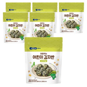 베베쿡 처음 먹는 어린이 김자반, 오리지널, 25g, 6개