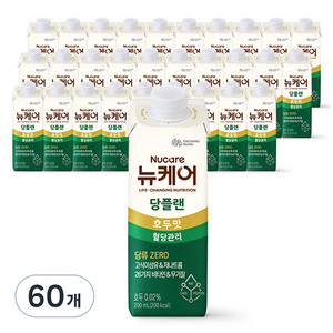 뉴케어 당플랜 호두맛 당뇨환자영양식, 200ml, 60개