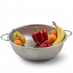 퀸센스 펀칭볼 채반 양수, 실버, 26cm, 1개