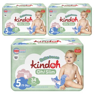 킨도 프리미엄 오슬림 베베가드 팬티형 기저귀 남녀공용, 5단계, 102매