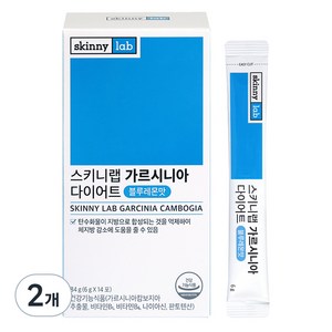 스키니랩 가르시니아 다이어트 블루레몬맛 14p, 84g, 2박스