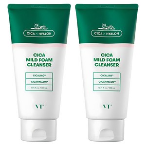 브이티코스메틱 시카 마일드 폼 클렌저, 300ml, 2개