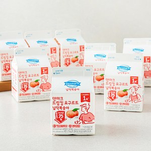 덴마크 드링킹 요구르트 납작 복숭아