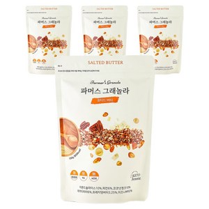 키토제니 파머스 솔티드버터 그래놀라 시리얼, 150g, 4개