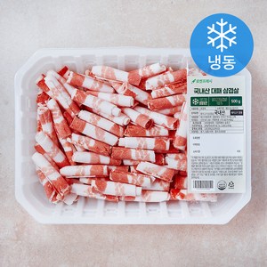 국내산 대패 삼겹살 (냉동), 1개, 500g