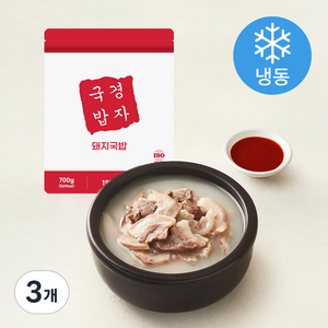 경자국밥 돼지국밥 (냉동), 700g, 3개
