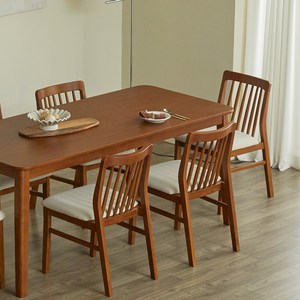 파로마 솔로르 원목식탁 1800 + B의자 6p 세트 6인용 방문설치
