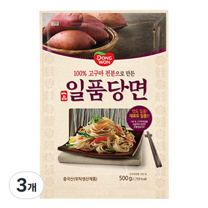 동원 일품당면, 500g, 3개