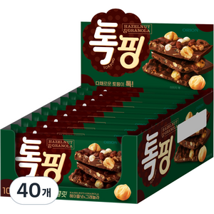오리온 톡핑 헤이즐넛&그래놀라, 43g, 40개