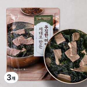 곰곰 제대로 만든 푸짐한 미역국, 450g, 3개