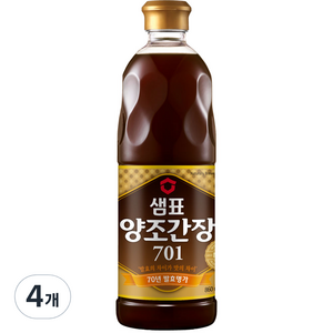 샘표 양조간장 701, 860ml, 4개