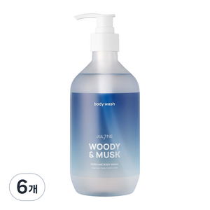 줄라이미 퍼퓸 바디워시 우디앤머스크, 500ml, 6개