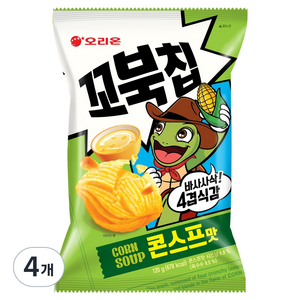 꼬북칩 오리온 콘스프맛, 120g, 4개