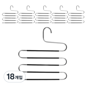 코멧 홈 5단 논슬립 바지걸이, 18개