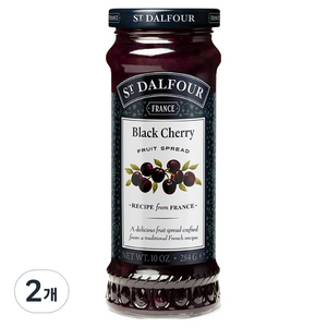 샹달프 블랙체리잼, 284g, 2개