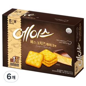 해태에이스 바스크치즈케이크맛, 364g, 6개