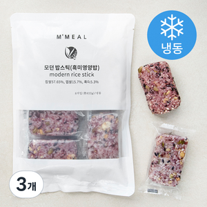 모던밀 밥스틱 흑미영양밥 8개입 (냉동), 3개, 800g