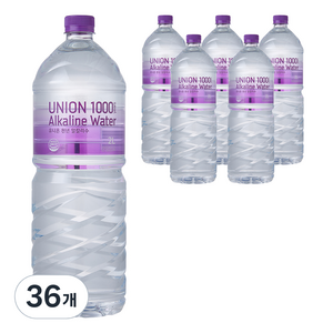 유니온천년알카리수, 2L, 36개