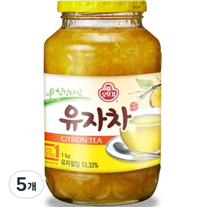 오뚜기 유자차, 1kg, 1개입, 5개