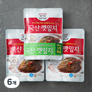 종가집 깻잎지, 200g, 6개