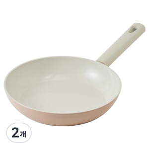 락앤락 인덕션 로즈골드 세라믹 IH 프라이팬 핑크, 24cm, 2개
