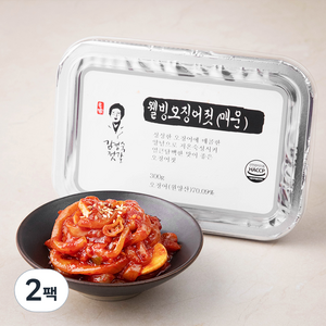 김정숙젓갈 웰빙오징어젓 매운, 300g, 2팩