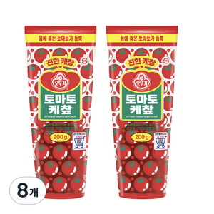 오뚜기 토마토 케찹, 200g, 8개