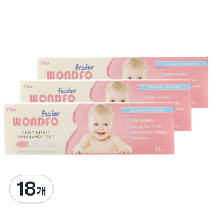 원포 패스터 임신테스트기, 1개입, 18개