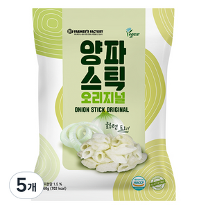 달곰삼삼 양파스틱 오리지널, 160g, 5개