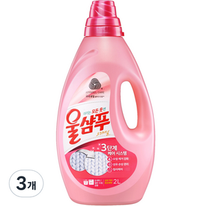 울샴푸 오리지널 중성세제 울세제 본품, 2L, 3개
