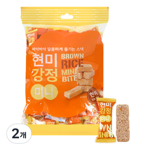 현미 강정 미니, 2개, 350g