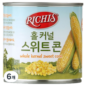 리치스 홀 커널 스위트 콘, 340g, 6개