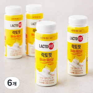 종근당건강 락토핏 마시는 유산균 오리지널 4입, 520ml, 6개