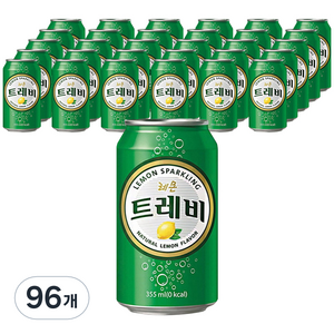트레비 레몬 탄산음료, 355ml, 96개