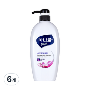 하나로 플러스 손상모발 케어 샴푸, 680ml, 6개