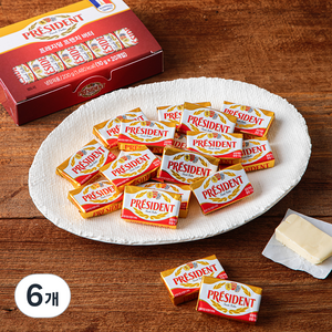 프레지덩 미니 버터, 200g, 6개