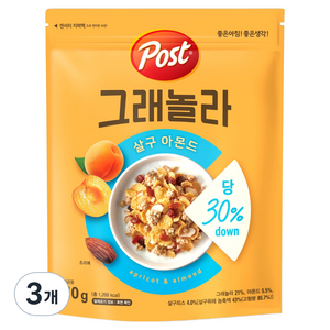 포스트 그래놀라 살구 아몬드, 310g, 3개
