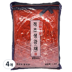 토호식품 적초생강 채, 4개, 1.3kg