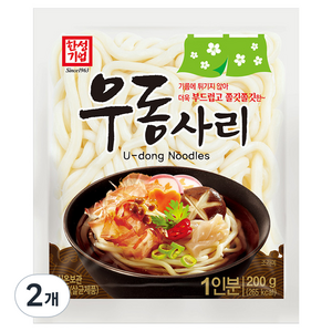 한성기업 우동사리, 200g, 2개