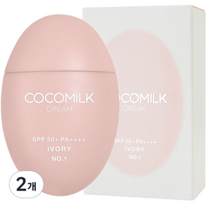 조성아TM 코코밀크 크림 SPF50 PA++++, 아이보리 1호, 50g, 2개