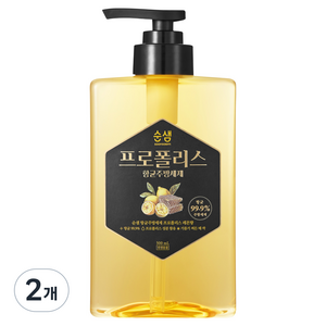 순샘 프로폴리스 항균 주방세제 레몬향, 500ml, 2개