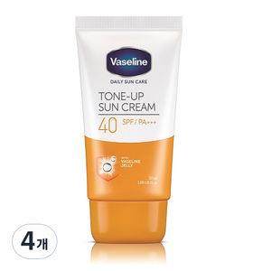 바세린 톤 업 선크림 SPF40 PA+++, 50ml, 4개