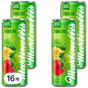 마르티넬리 스파클링 애플주스, 250ml, 16개
